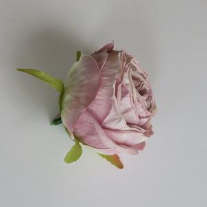Selyem fejvirág, fáradt rózsaszín. Mérete: kb. 7 cm
