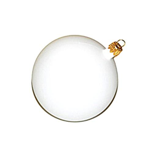 Fehér műanyag gömb, mérete: 15 cm