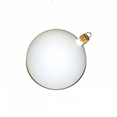 Fehér műanyag gömb, mérete:6 cm
