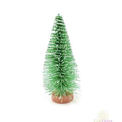 Fenyőfa  havas, világos zöld, mérete: 12 cm