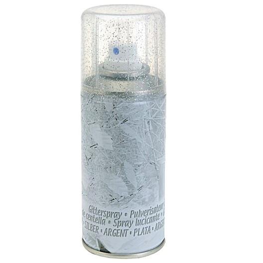 Glitterspray, ezüst, 150 ml