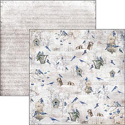 Kétoldalas scrapbook papír - Blue Jay