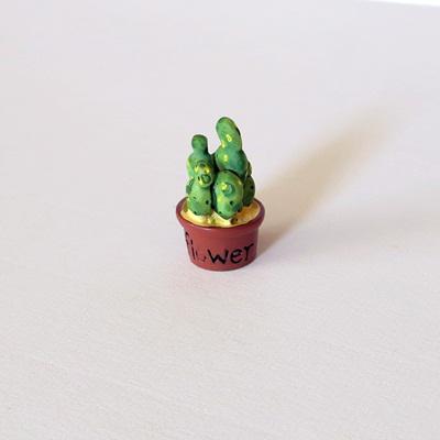 Mini poly kaktusz, mérete: 17x33 mm