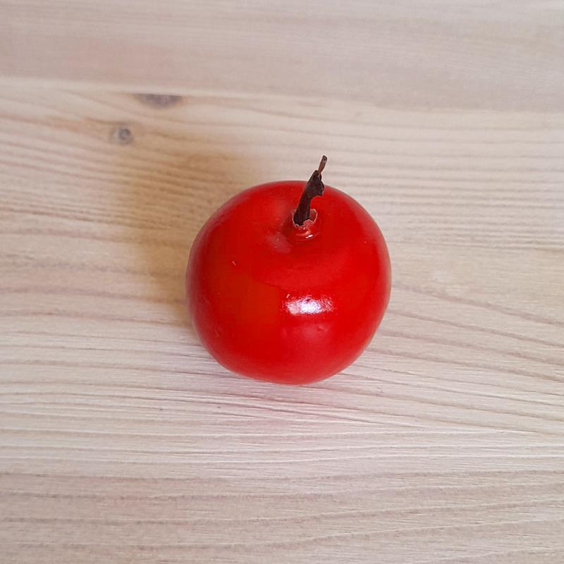 Műanyag alma, piros. Mérete: 35 mm