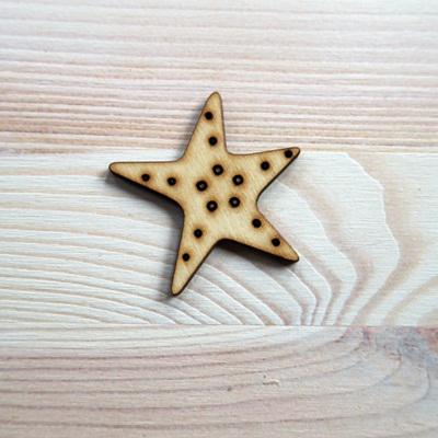 Natúr fa tengeri csillag, mérete: 5,5x5,5 cm