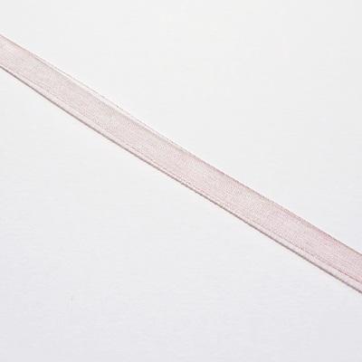 Organzaszalag, antik rózsaszín, szélessége: 6 mm