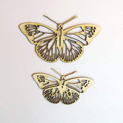Pillangók 2db/cs. Mérete: nagy: 9x5 cm, kicsi: 7x4 cm