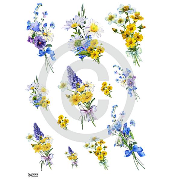 Rizspapír – tavaszi virágok