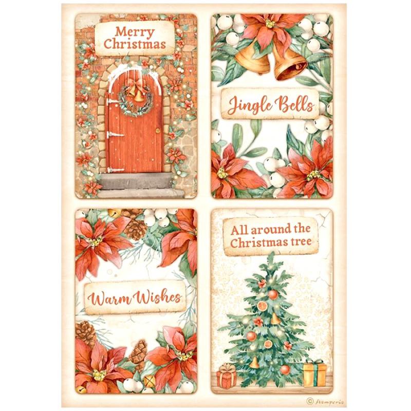 Rizspapir - All around Christmas, 4 kártya