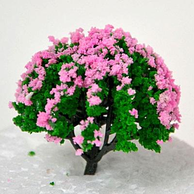 Rózsaszín virágos fa, mérete:60x 80 mm