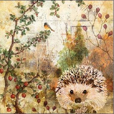 Szalvéta – Autumn hedgehog