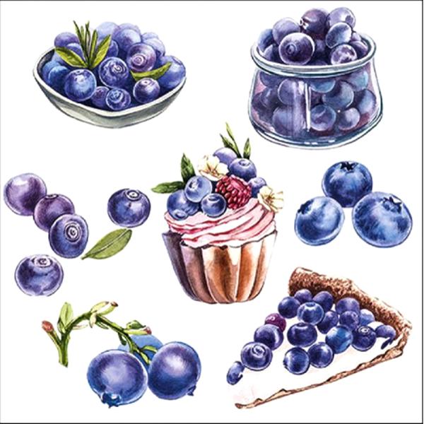 Szalvéta – Blueberries