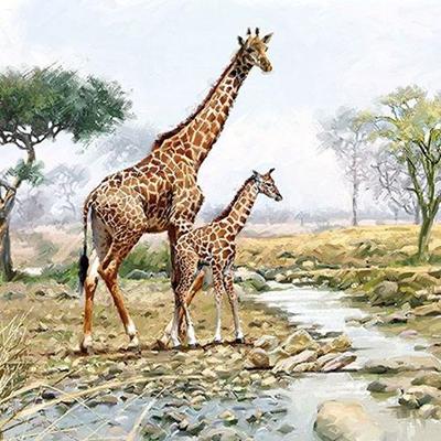 Szalvéta – Giraffes