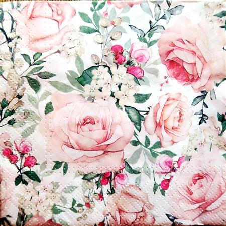 Szalvéta – gyönyörű rózsák