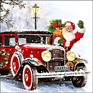 Szalvéta Santa automobile