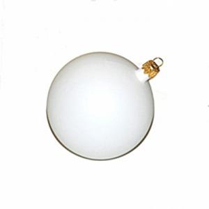 Fehér műanyag gömb, mérete: 11 cm