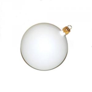 Fehér műanyag gömb, mérete: 8 cm