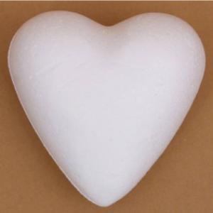 Hungarocell (polisztirol) szív, mérete: 7 cm