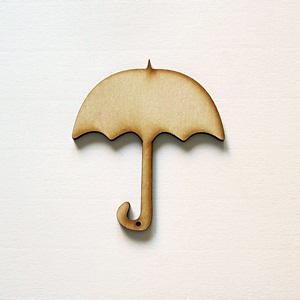 Natúr fa esernyő, mérete: 8x9 cm