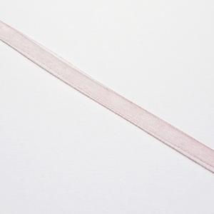 Organzaszalag, antik rózsaszín, szélessége: 6 mm