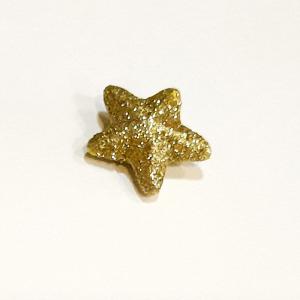 Polisztirol csillag, csillámos, arany. Mérete: 20 mm