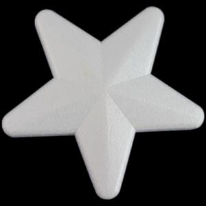 Polisztirol csillag, mérete: 6 cm