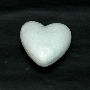 Polisztirol (hungarocell) szív, mérete: 6 cm