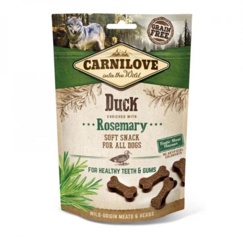 Carnilove Dog Semi Moist Snack - Kacsa rozmaringgal 200g