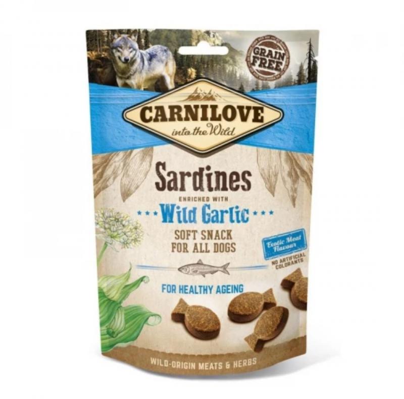 Carnilove Dog Semi Moist Snack Sardines with Wild Garlic - Szardínia medvehagymával 200g