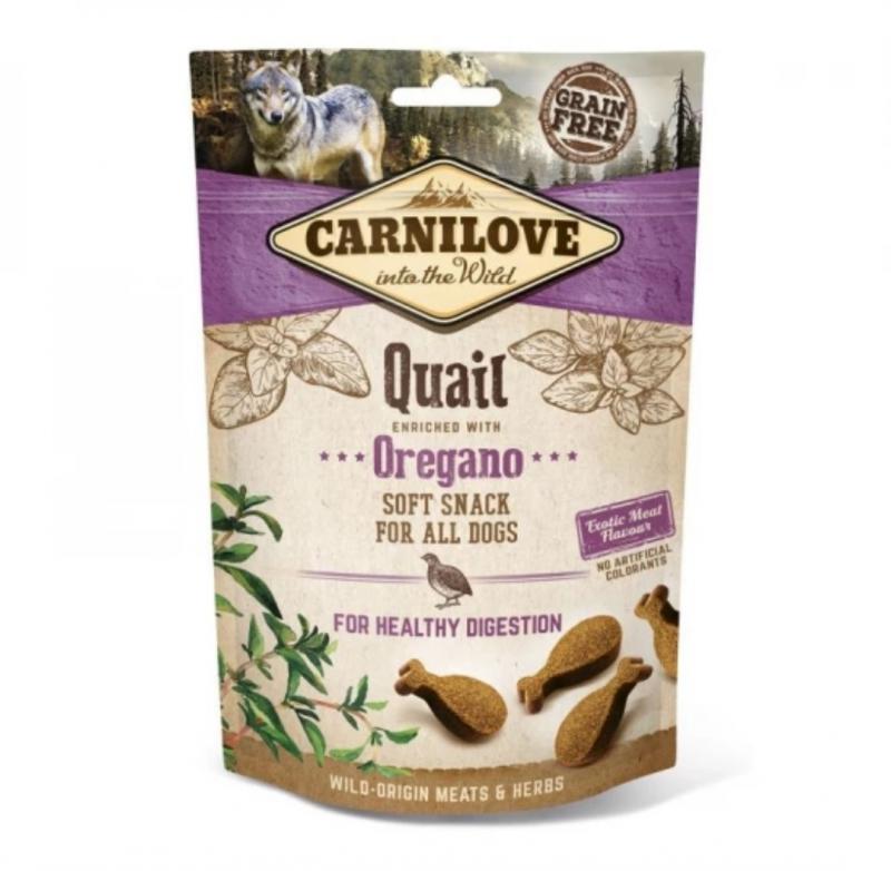 Carnilove Jutalomfalat Semi Moist Quail & Oregano - Fürj oregánóval 200g