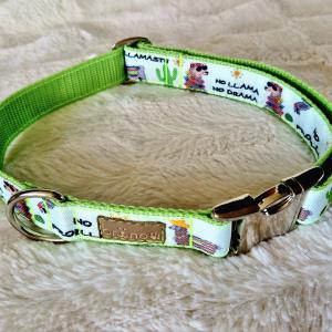 Llama Summer Green kutyanyakörv