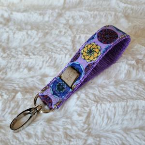 Mandala Lavender kulcstartó