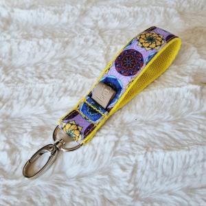 Mandala Mustard kulcstartó