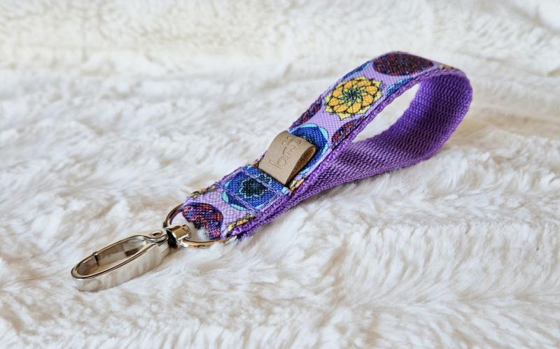 Mandala Lavender kulcstartó