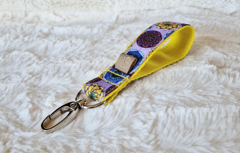 Mandala Mustard kulcstartó