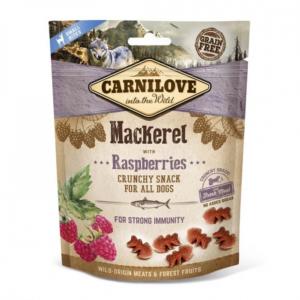 Carnilove Dog Crunchy Snack Makrela & Raspberry- Makrélahússal és Málnával 200g