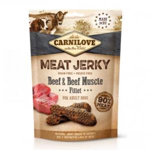 Carnilove Jutalomfalat Jerky Beef & Beef Muscle Fillet - marhahússal 100g