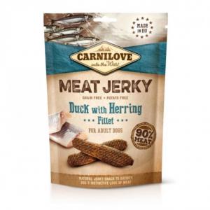 Carnilove Jutalomfalat Jerky Duck & Herring Fillet – Kacsa heringgel 100g