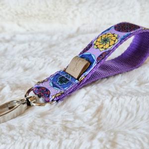 Mandala Lavender kulcstartó
