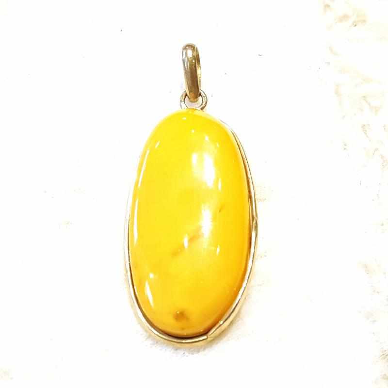 Borostyán ezüst medál Jubilex 606