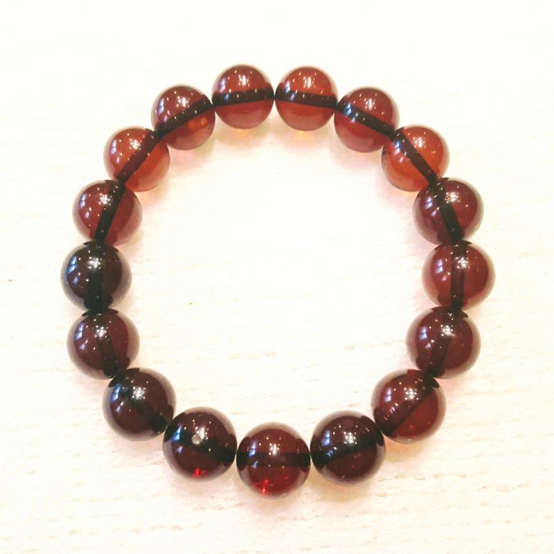 Borostyánkő karkötő szabályos gömbök Jubilex 678