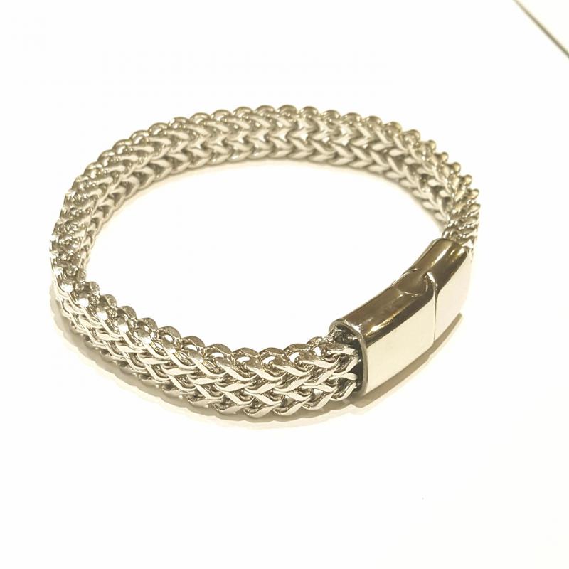 Elegáns férfi karkötő rozsdamentes acél 117