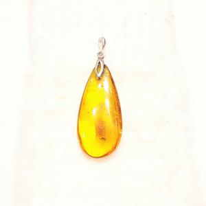 Borostyán ezüst medál csepp  Jubilex 226