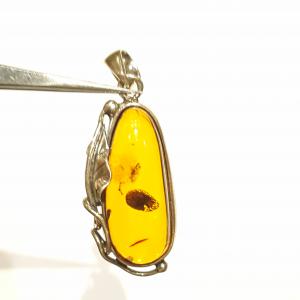 Borostyán ezüst medál egyedi Jubilex 605