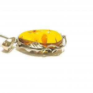 Borostyán ezüst medál egyedi Jubilex 605