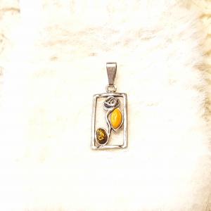 Borostyán ezüst medál  Jubilex 222