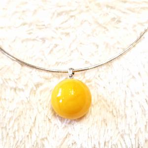 Borostyán medál ezüst sodrony pánt nyakék Jubilex 303