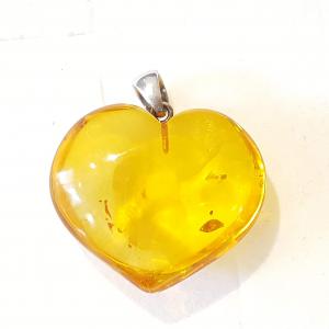 Borostyán medál szív egyedi lengyel Jubilex 342