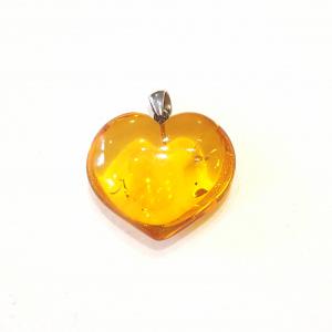 Borostyán medál szív egyedi lengyel Jubilex 342