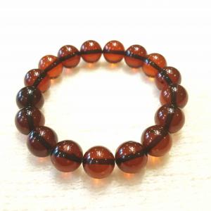 Borostyánkő karkötő szabályos gömbök Jubilex 678